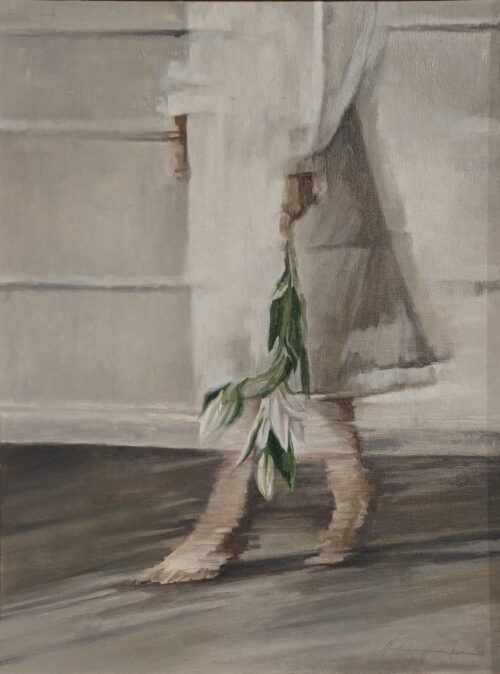 She walks with grace