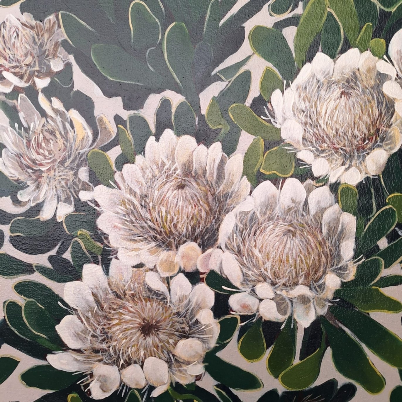 White Protea repens I - Image 2