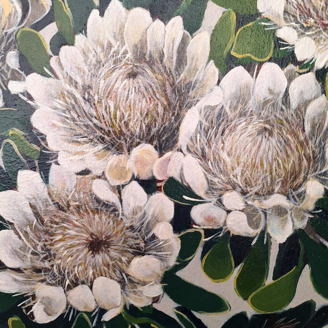 White Protea repens I - Image 3